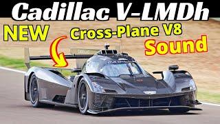 NEW 2024 Cadillac V-LMDh EVO Hypercar Testing at Imola Circuit - EPIC Cross-Plane V8 Sound! 