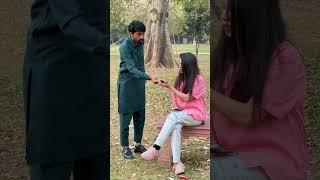 Cute girl reaction  wait for end   #rjprank #funny #voiceprank #prankvideo #comedy #publiceprank