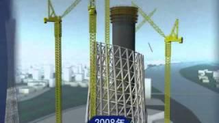 Canton Tower - How they built the tallest tower in China? 广州塔 - 中国最高的塔  Construction Animation