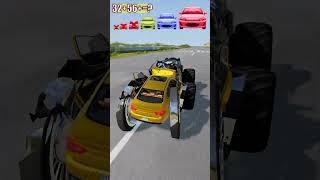 Big and Small Cars vs The new monster car –  #shorts