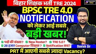 BPSC TRE 4 Notification | BPSC TRE 4.0 Latest News Today | BPSC TRE 4.0 Vacancy Official News | BPSC