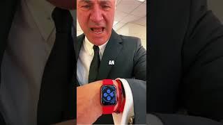 Kevin O'Leary double fisting an Apple Watch & Omega. #sharktank #watchlovers #omega #watchcollector