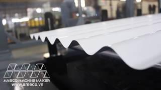 AMECO Hi-Speed Corrugated Roof Panels Roll Forming Machine | Máy Cán Tôn Sóng Tròn