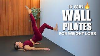 15 Min Wall Pilates Workout for Weight Loss