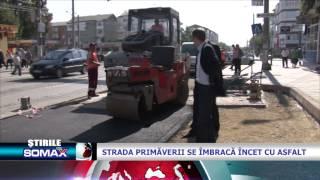 Strada Primăverii se îmbracă încet cu asfalt