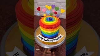 Rainbowcolours#rainbowcake #viniscakevlog #cakedecorating #vinisbake #cakedesign #cakeviral #vini