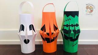 Halloween Paper Lanterns | Halloween Decoration | Easy Halloween Craft for Kids