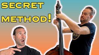 Change a double bass string in record time (no extra gear!)