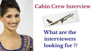 What interviewers look for? Cabin Crew Interview / Singapore Airllines