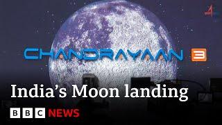 India Moon landing: Chandrayaan-3 spacecraft lands near south pole - BBC News