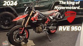 2024 Ducati Hypermotard RVE 950. The most expensive and premium motard motorcycle.