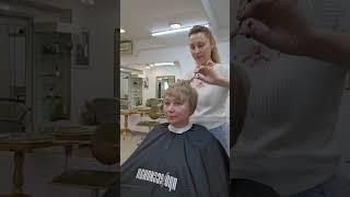 стрижка и окрашивание на тонкие волосы #стрижка#hair#волосы#shorts