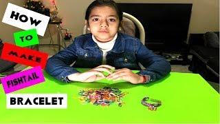 Lets learn how to make rubber band bracelet for kids