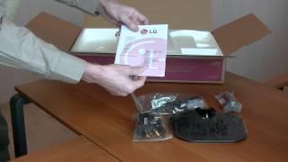 LED Monitor LG 24MP55 unpacking unboxing, 1 of 3