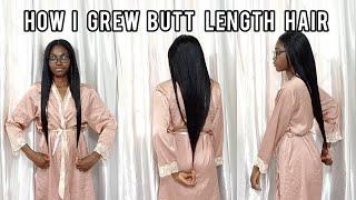 HOW I GREW MY BUTT LENGTH HAIR // MY HAIR GROWTH JOURNEY 2024