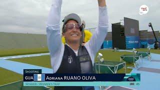 Adriana Ruano Oliva Wins Gold Medal for Guatemala at Paris Olympics 2024 | Adriana Ruano Oliva Trap