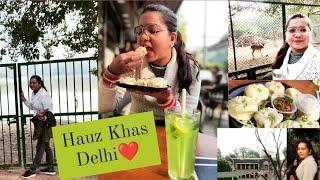 Hauz Khas Delhi tour ️ l Marshika Chauhan Vlogs l best places in Hauz Khas village #dailyvlog