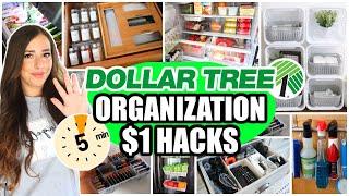 Dollar Tree Organization Hacks (Organize in 5 minutes with these PRACTICAL IDEAS!)