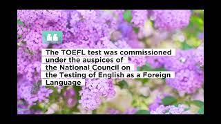 TOEFL What is TOEFL?