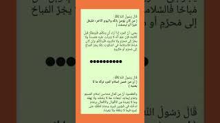 أحاديث شريفه # مختارات منوعه