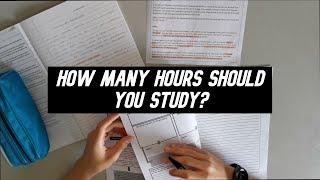 How Many Hours Should You Study Per Day?