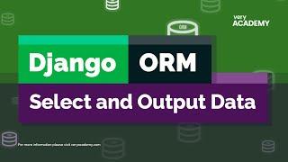 Django ORM - Select and Output individual fields example