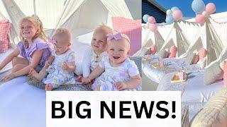 Triplets first Zoo Day & We have some *BIG NEWS!*