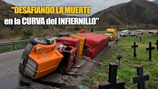 "Desafiando la muerte en la curva del Infiernillo"