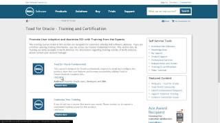 View training and certifications on the new Dell Software Support portal