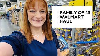 FAMILY OF 13 WALMART HAUL