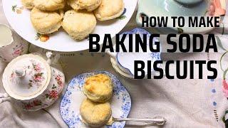 How To Make quick and easy BAKING SODA BISCUITS!