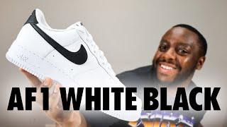 Nike Air Force 1 '07 White Black On Foot Sneaker Review QuickSchopes 749 Schopes CT2302 100