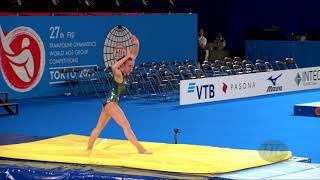 STEPANOVA Elina (RUS) W - 2019 Trampoline Worlds, Tokyo (JPN) - Qualification Tumbling R1