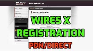 WIRES X - REGISTRATION