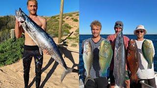 SPEARFISHING RED BLUFF - EXMOUTH WA | SPANISH MACKEREL, TUSKFISH & GREEN JOBFISH