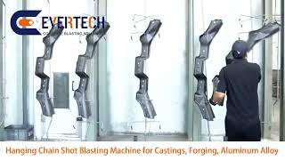 Hanging Chain Shot Blasting machine for  Castings, Forging, Aluminum Alloy Blast Cleaning