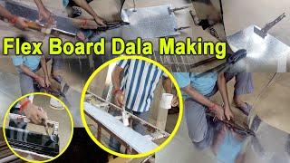 Glow sign board Making, Flex Board Dala Making