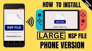 How To Install NSP Files Over 10 Gig To The Nintendo Switch By Mobile Phone