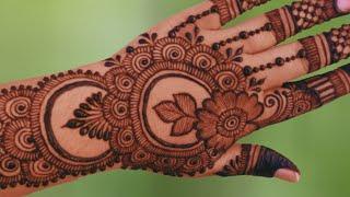 New Stylish mehndi design/Simple back hand henna design/Mehandi Design/mehndi designs/easy Cone dsin