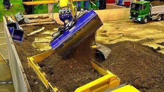 RC EARTHWORK ON THE RC CONSTRUCTION SITE WITH AMAZING MODEL MACHINES IN MOTION