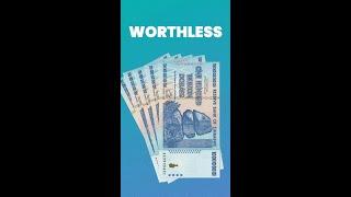 Zimbabwe's worthless $100 trillion bill #shorts