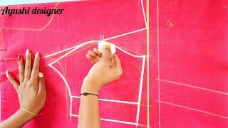 Princess cut blouse cutting tutorial for beginners|easy method|part1 #princesscut