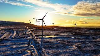 Bonniconlon Wind Farms in the Winter, Mayo, Ireland