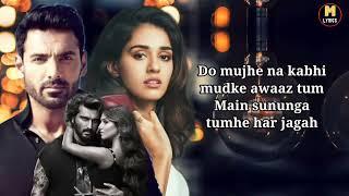 Maine Tera Naam Dil Rakh Diya ( Dil) LYRICS  Raghav Chaitanya | Ek Villain Returns | John,Disha,