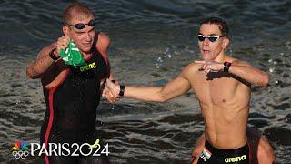 Hungary finishes 1-3 in men's 10k open water swim with Rasovszky taking gold | Paris Olympics