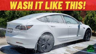 How to Wash Your Tesla Model 3 the RIGHT Way!