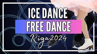 Junior Ice Dance Free Dance | Riga 2024 | #JGPFigure