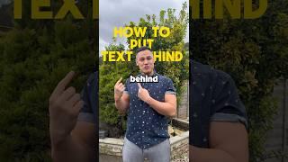  How to Make Text Appear Behind You in Videos!  #capcut #capcuttips #kaicreative