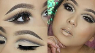 Glitter Cut Crease Tutorial for Hooded Eyes