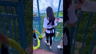 Bungee Jumping With Rope In Beautiful Place:Asmr Bungee Jumping#beauty#travel#challenge